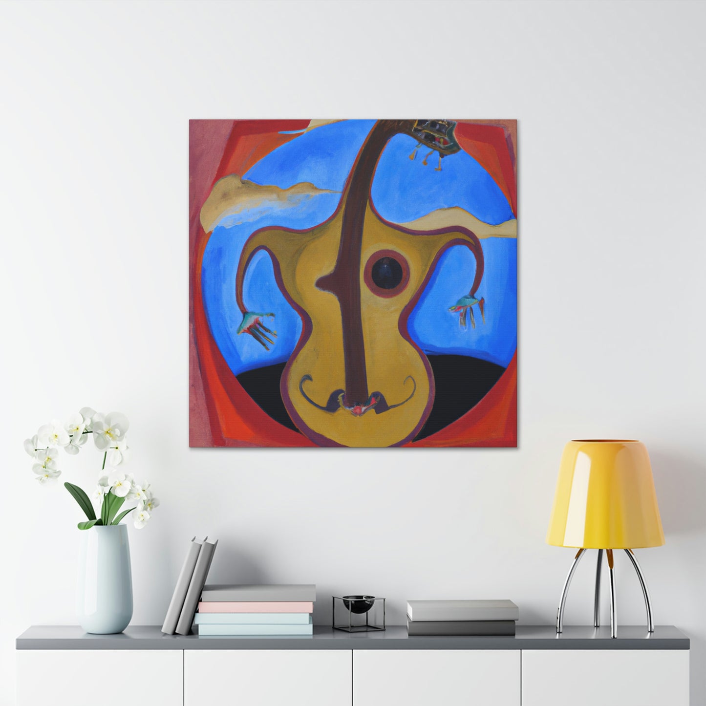 "The Silent Guitarist" - Canvas