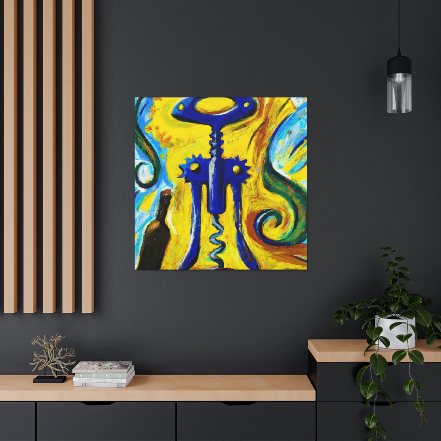 "The Corkscrew's Winding Dance" - Canvas