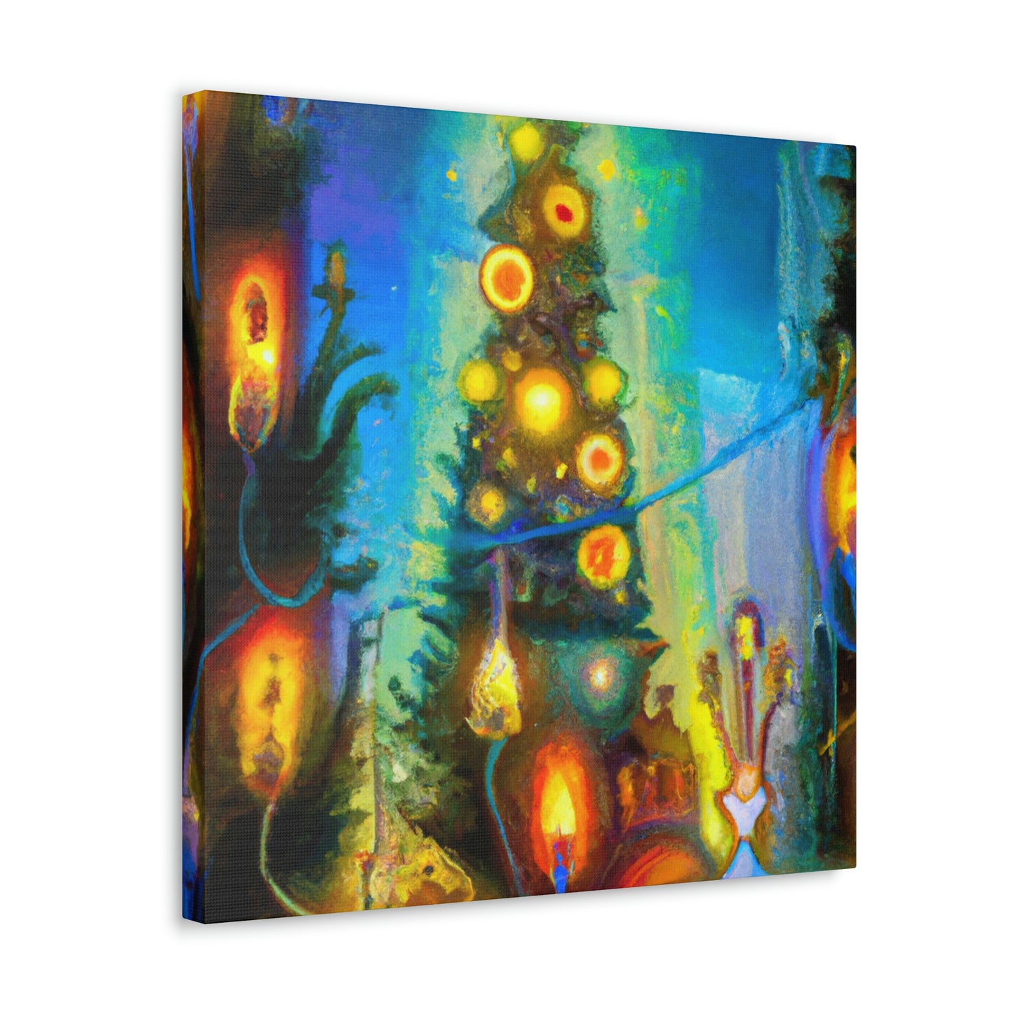 "Christmas Lights Illuminate". - Canvas