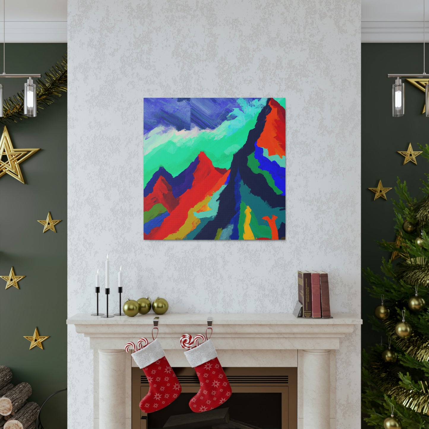 Mountain Majesty Abstract - Canvas