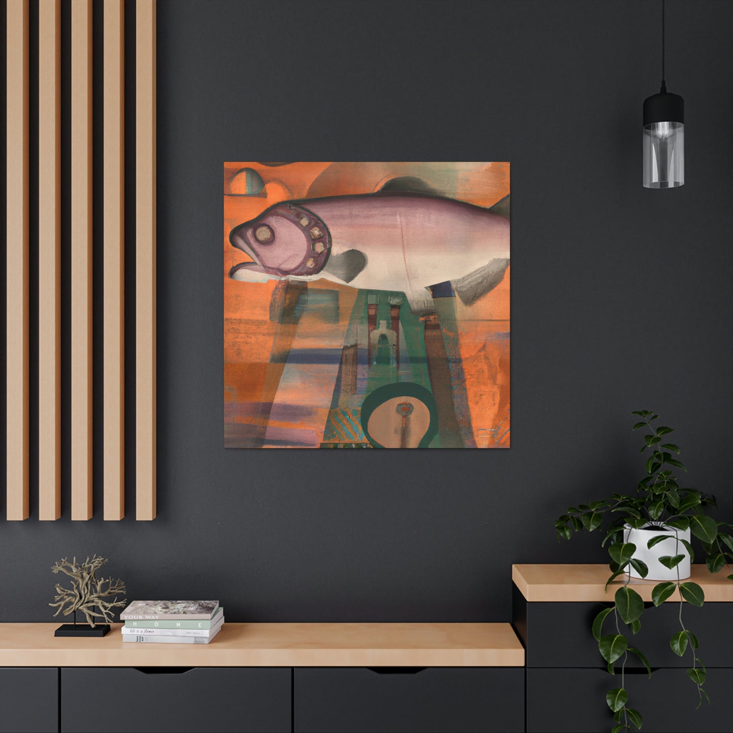 Salmon in a Dream - Canvas