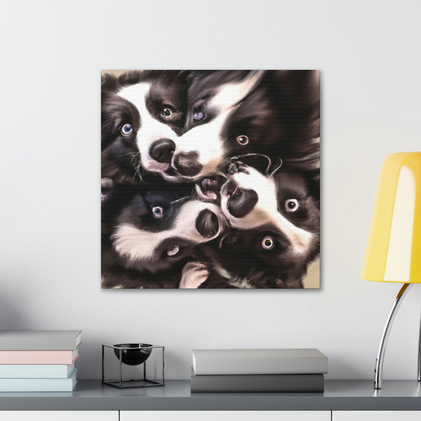 "Border Collie Dreamscape" - Canvas