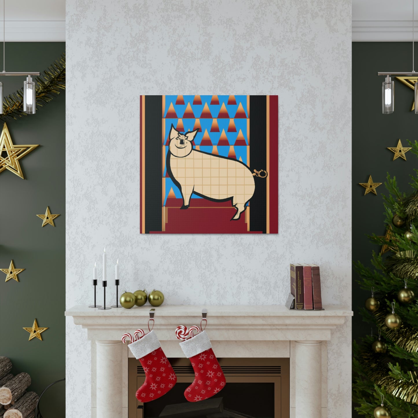 "Pig of Pleasure's Glow" - Canvas