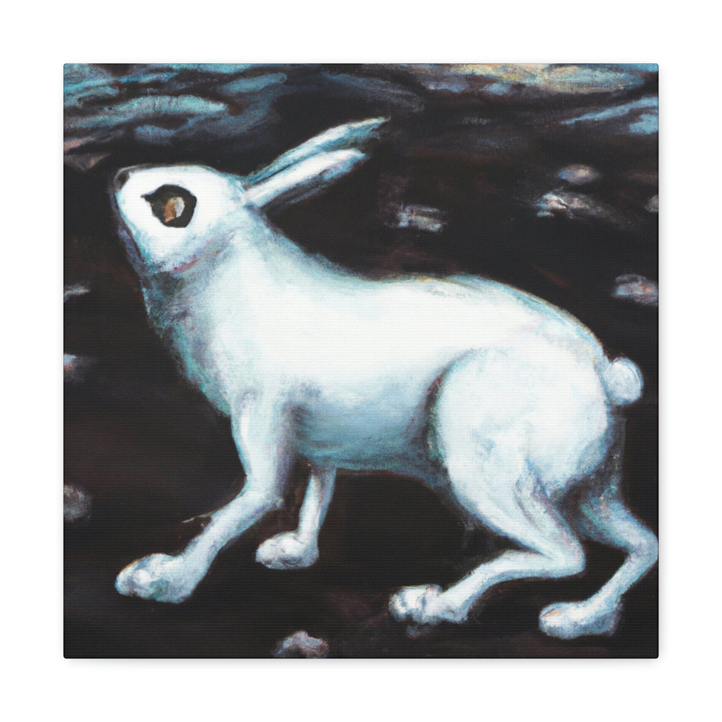 "Arctic Hare in Snow" - Canvas