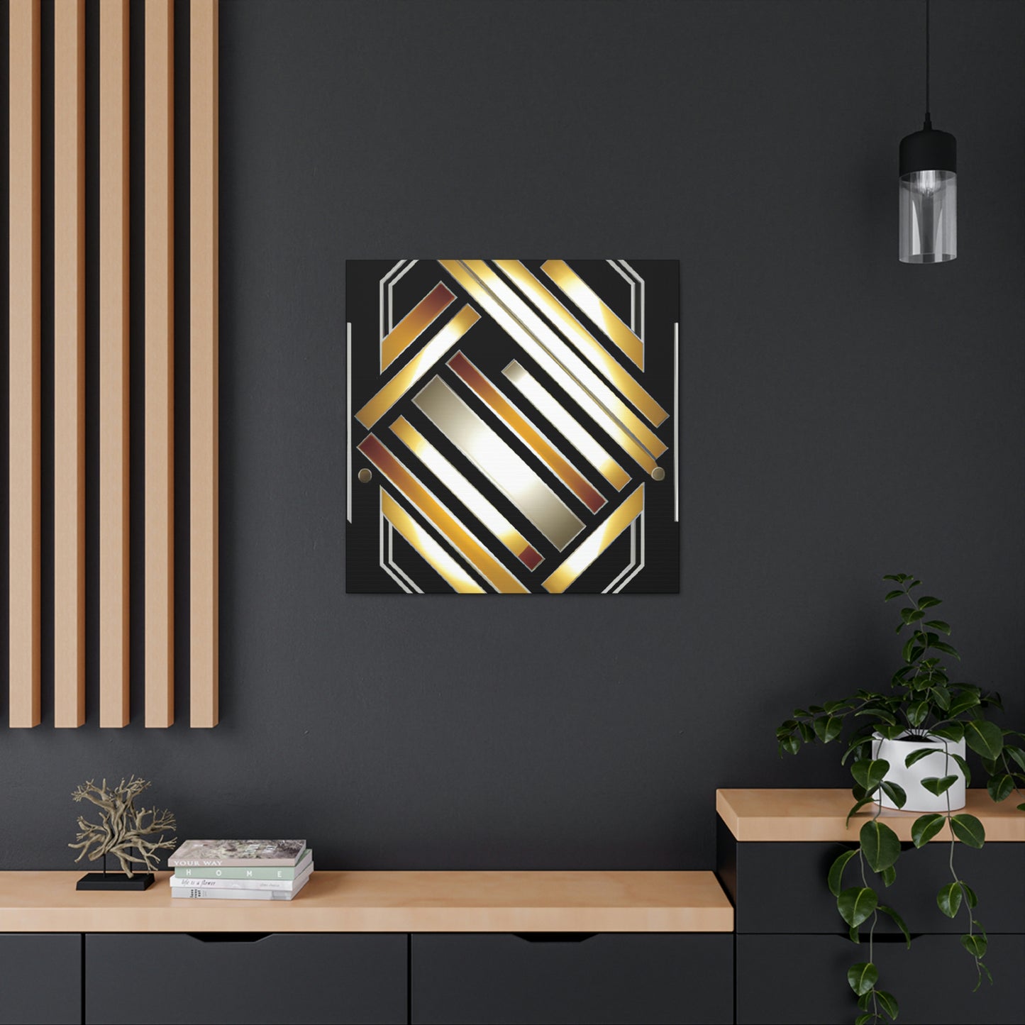 Aurora's Radiant Reflection. - Canvas