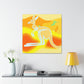 Kangaroo's Living Vividly - Canvas