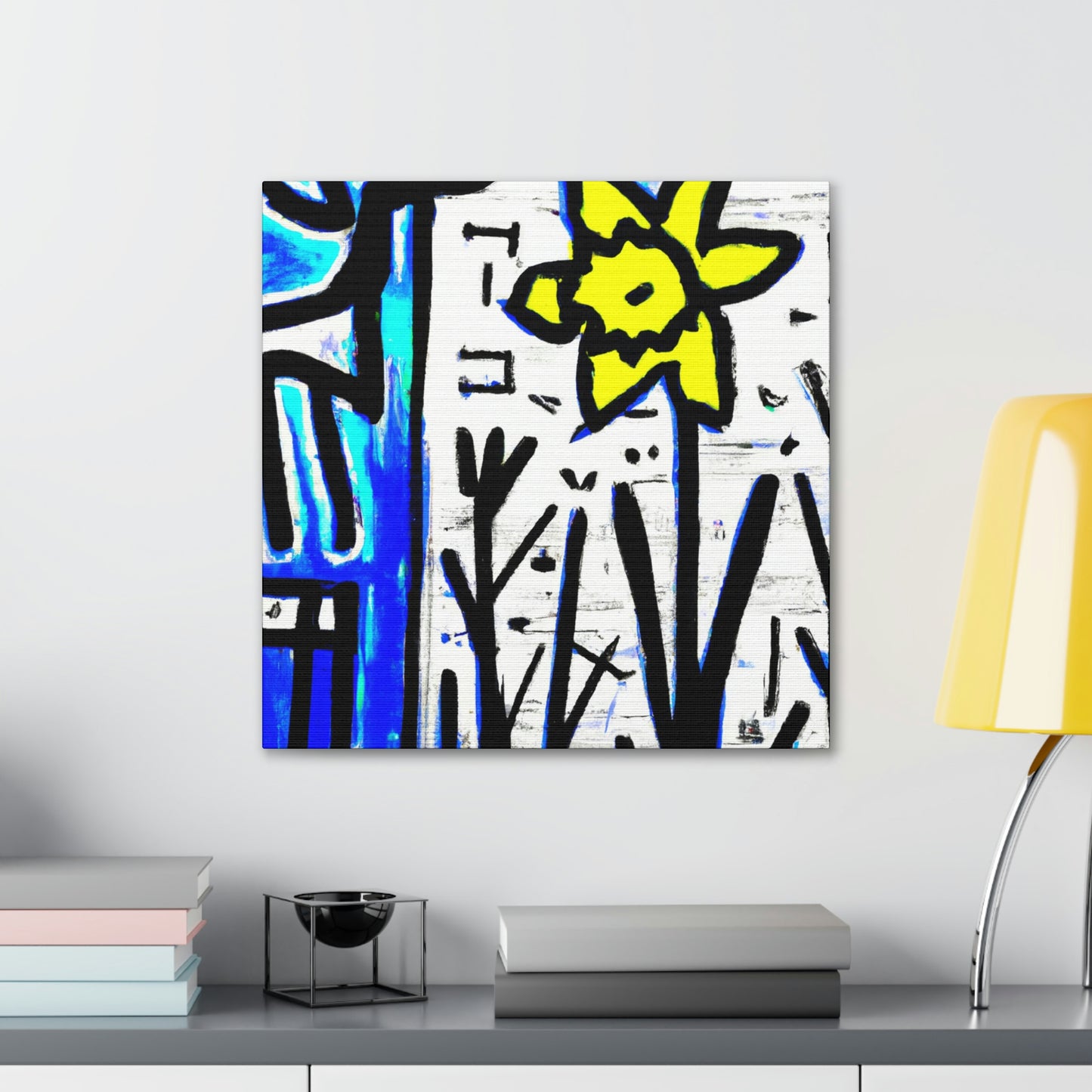 "Daffodils in Abstraction" - Canvas