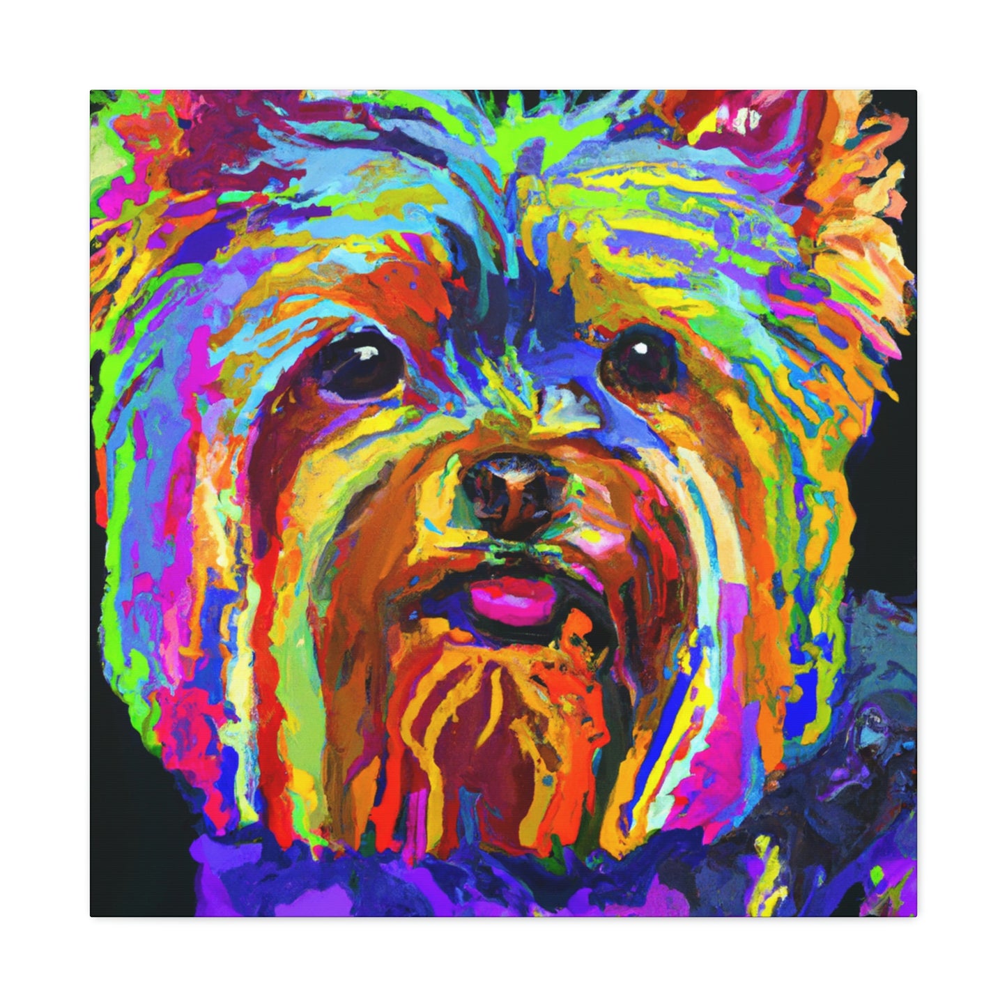 "Yorkshire Terrier Fauvism" - Canvas