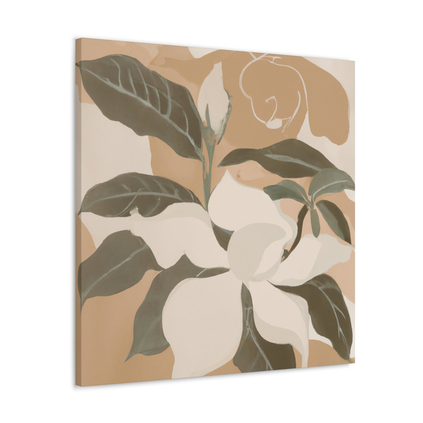 "Gardenia Perfumed Petals" - Canvas