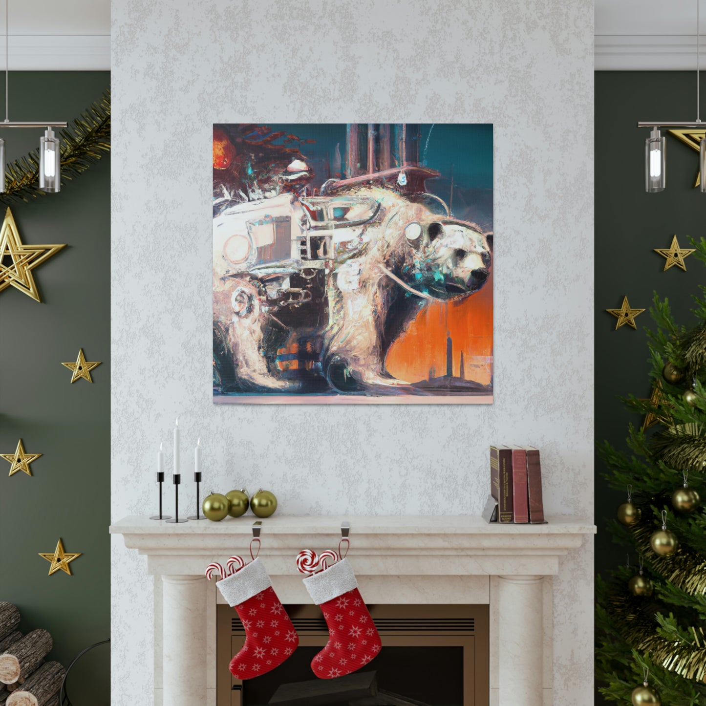 Polar Bear Mechanical Maker - Canvas