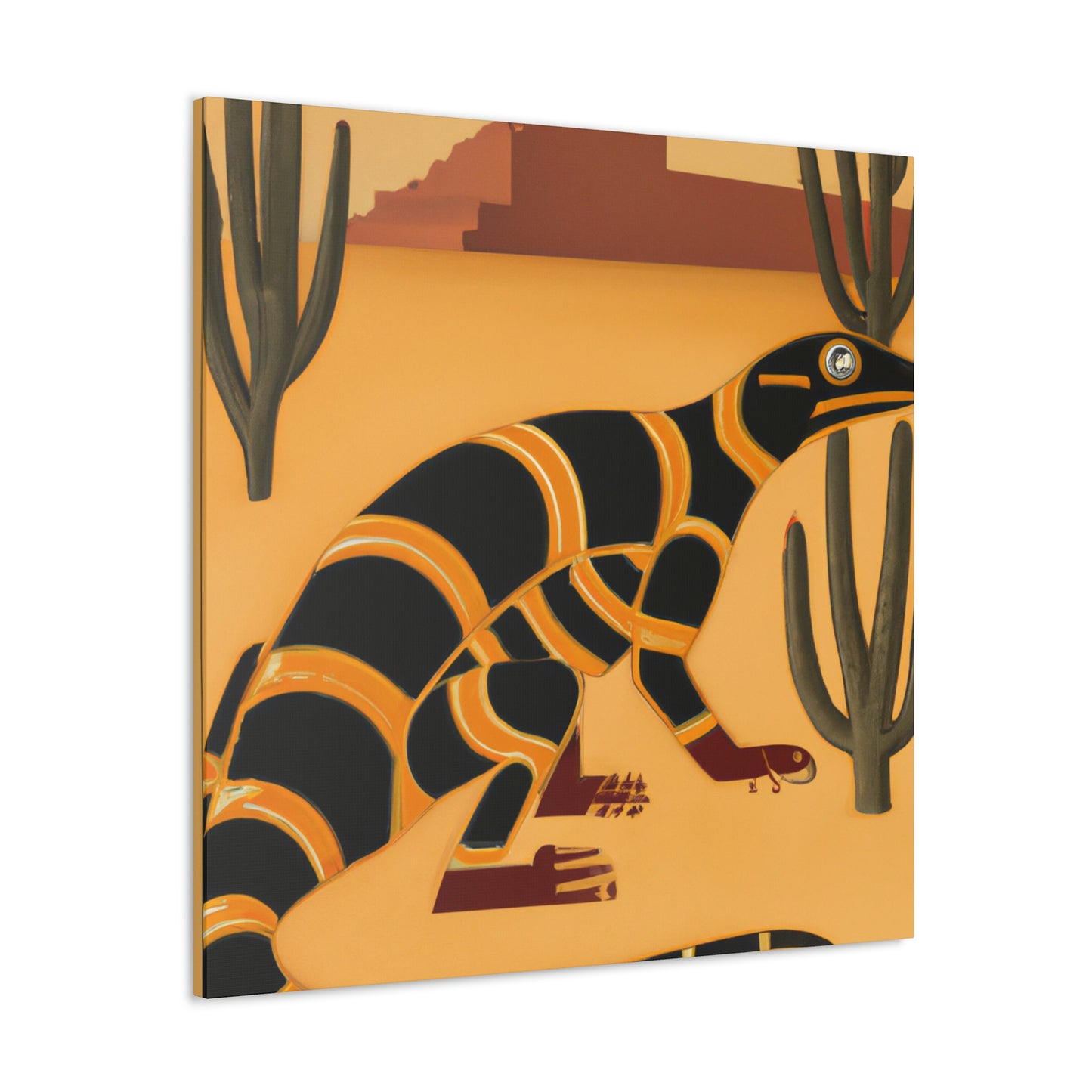 "Gila Monster Glistens" - Canvas