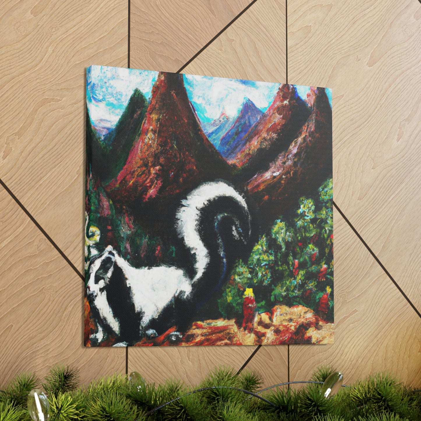 Skunks at Dawn - Canvas