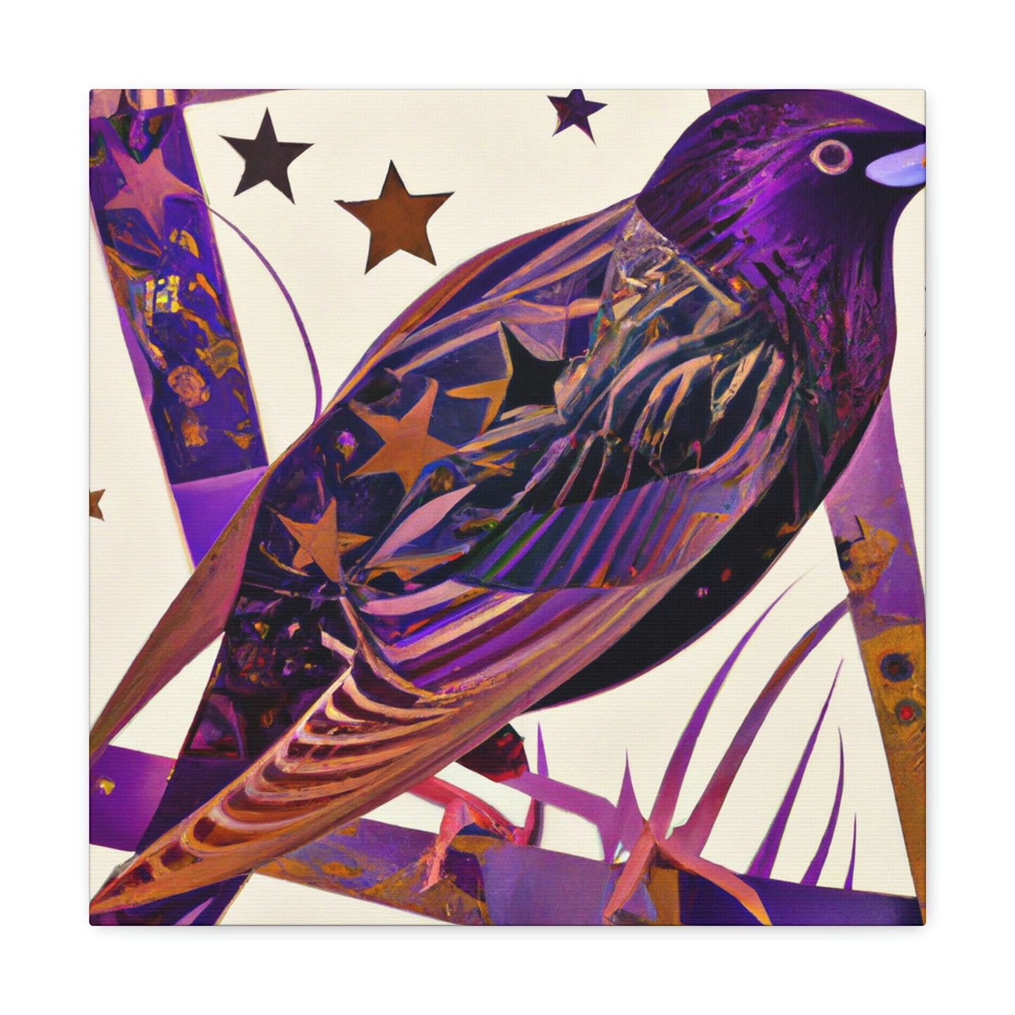 "Starling Art Deco Dream" - Canvas