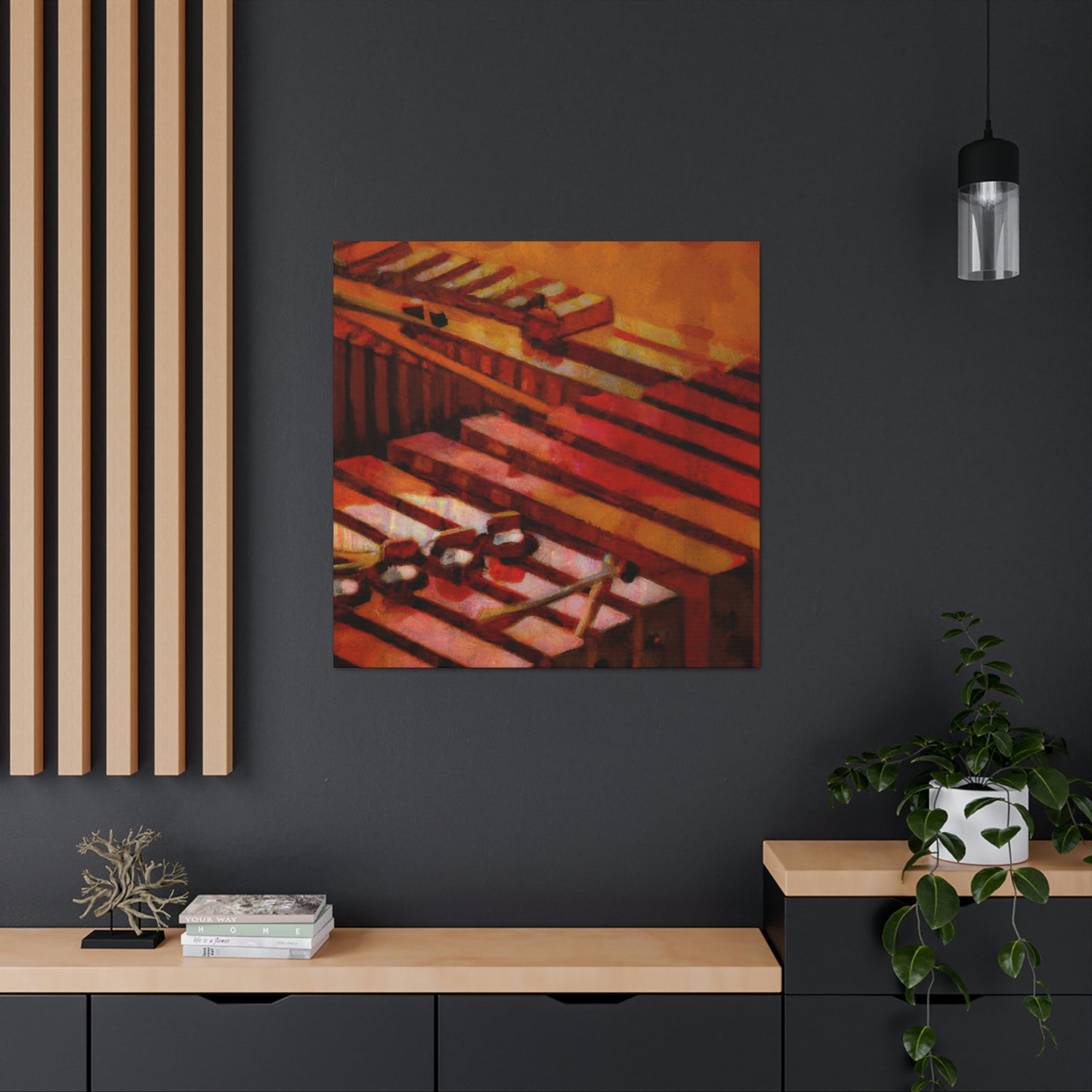 Xylophone in Deco Style - Canvas