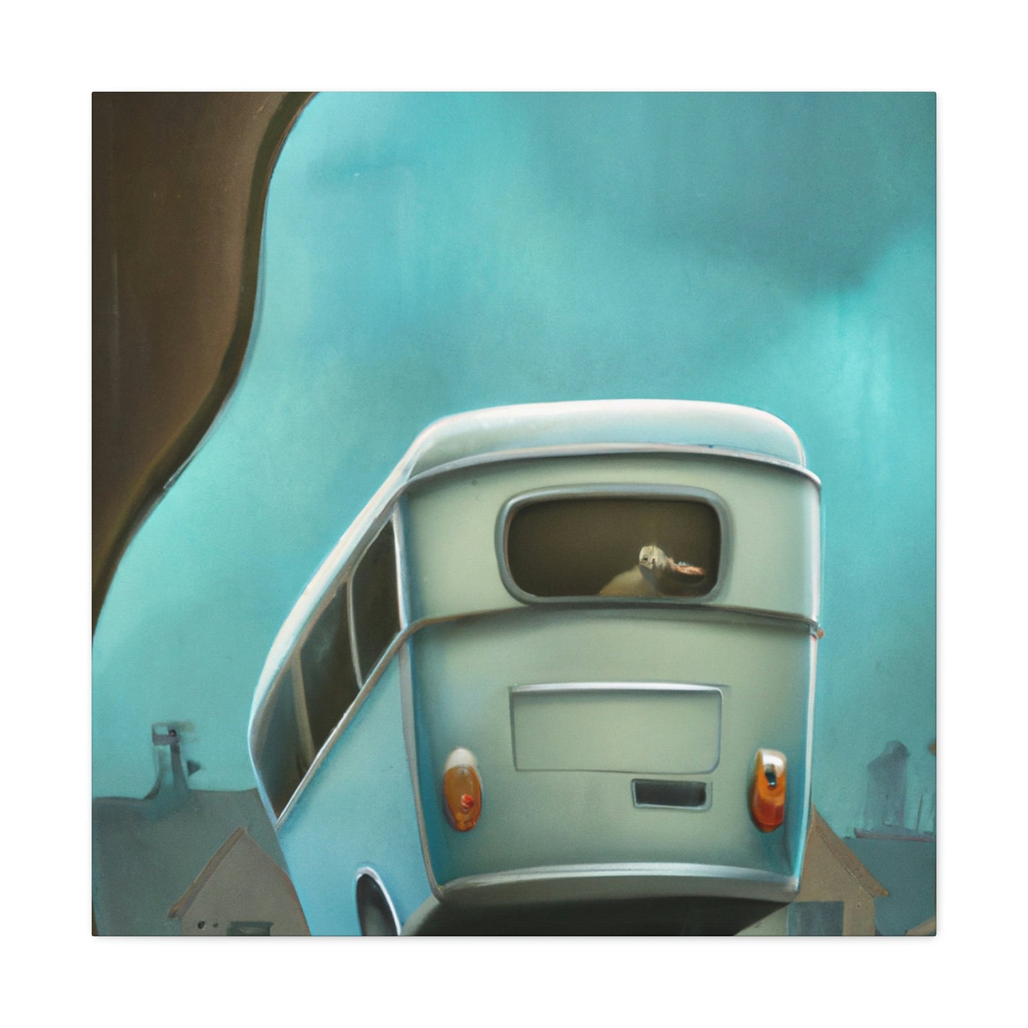 "Camper Van Onward Travel" - Canvas