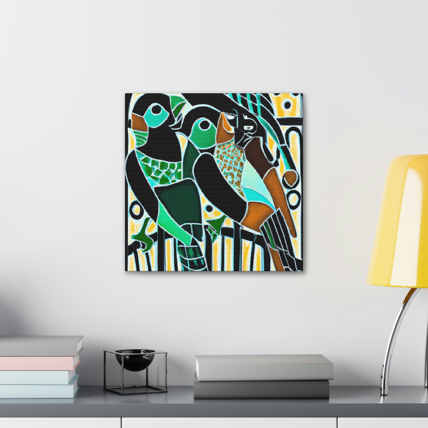 "Birds of the Jazz Age" - Canvas