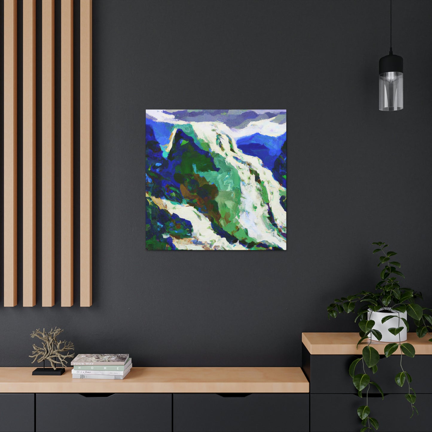 Frozen Glacier Sunset - Canvas