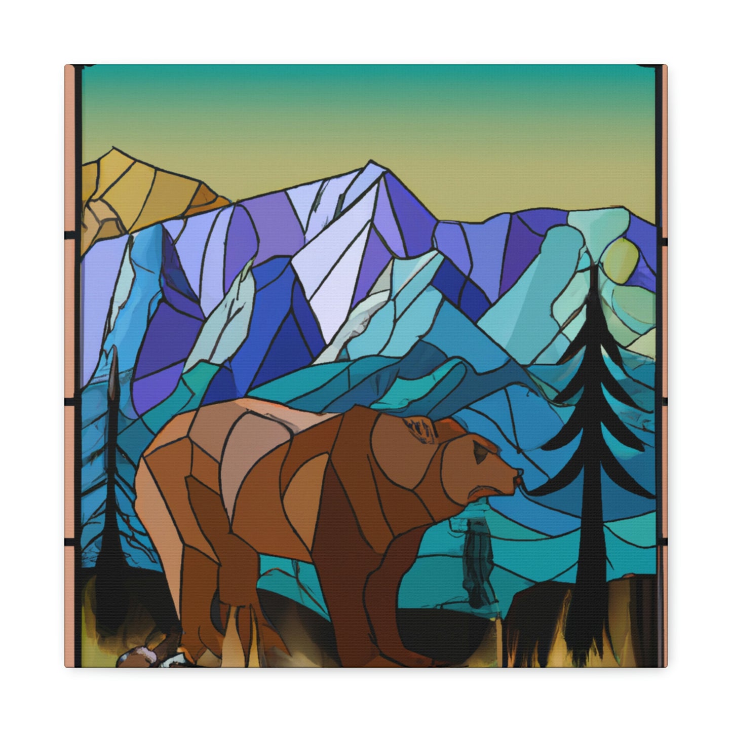 Bear of Gleaming Gold - Canvas