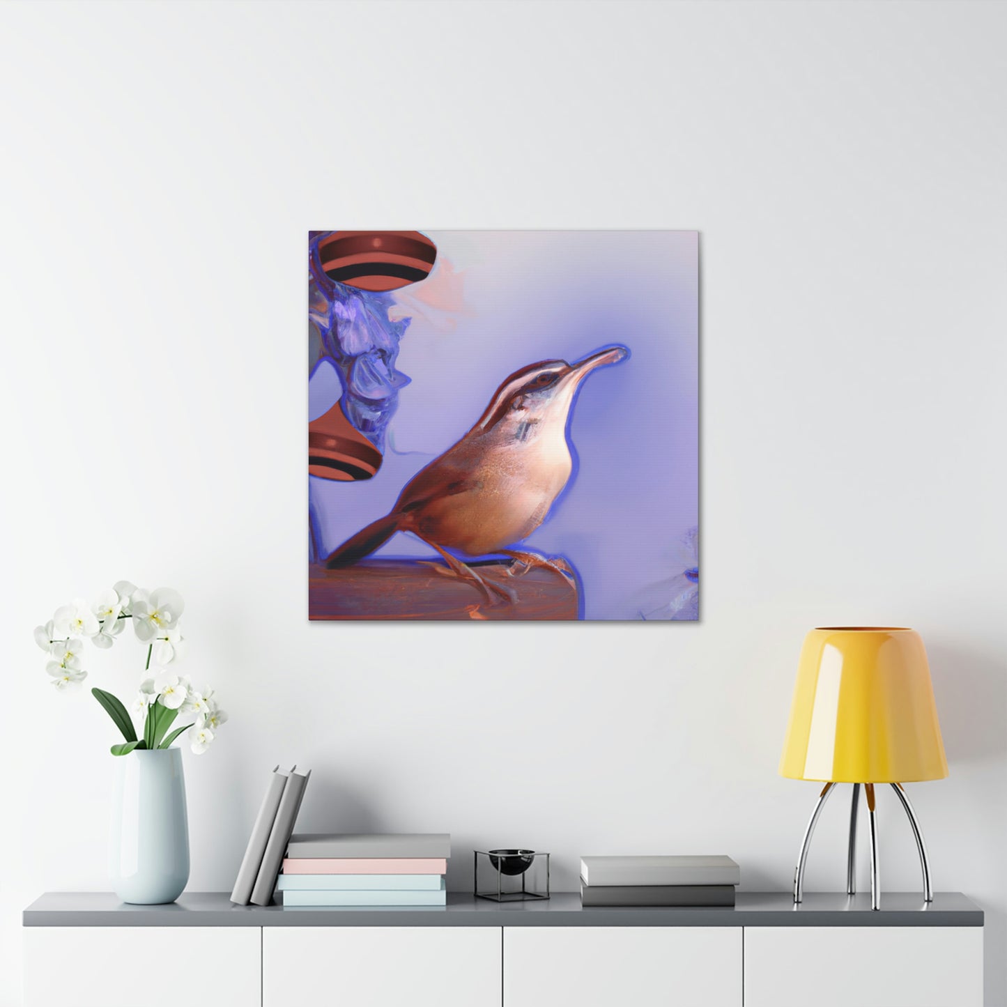 Carolina Wren Reflection - Canvas