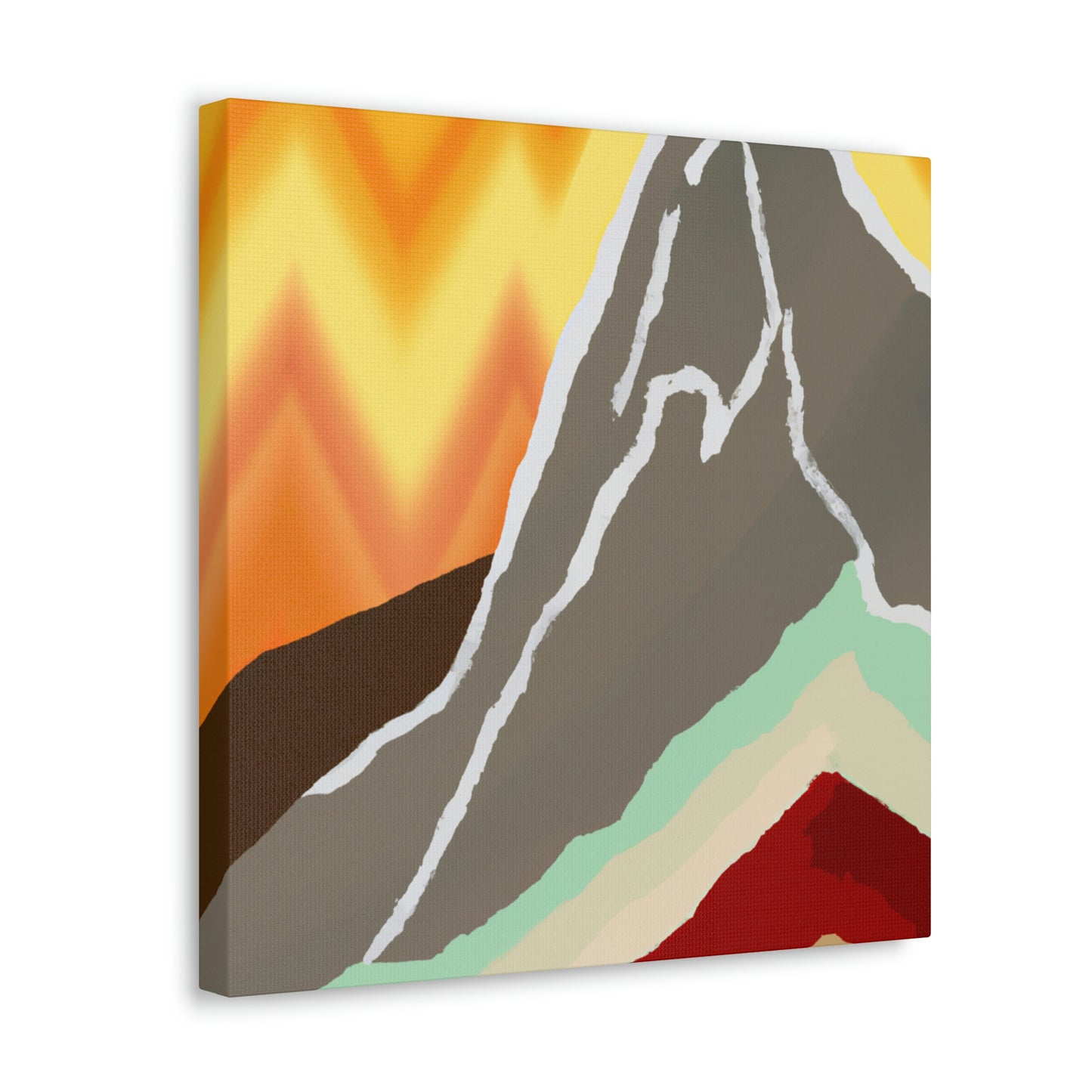 "Mountainous Abstract Dream" - Canvas