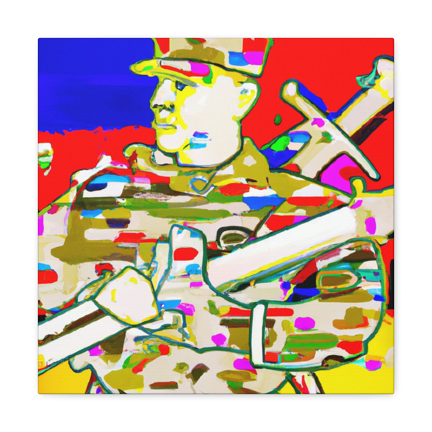 "Artilleryman in Splendor" - Canvas