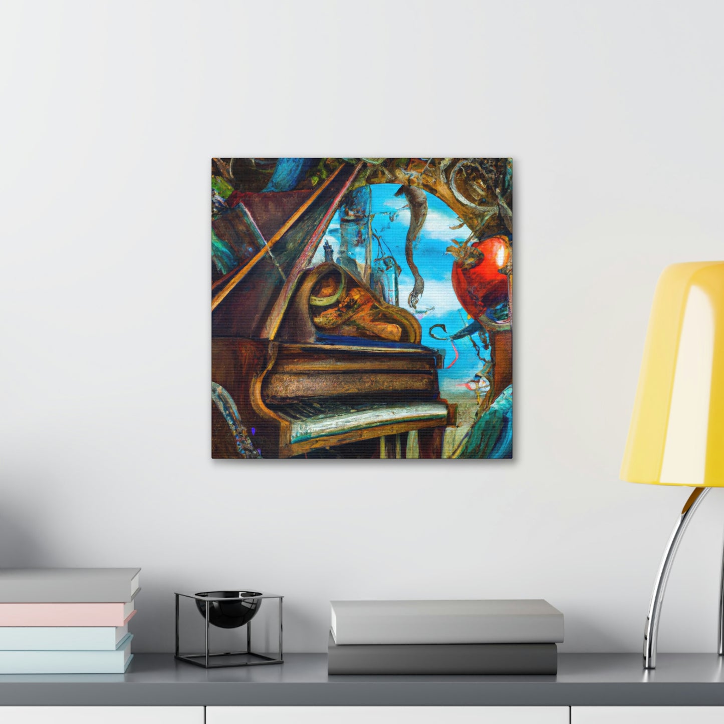 Piano in Expressionism - Canvas