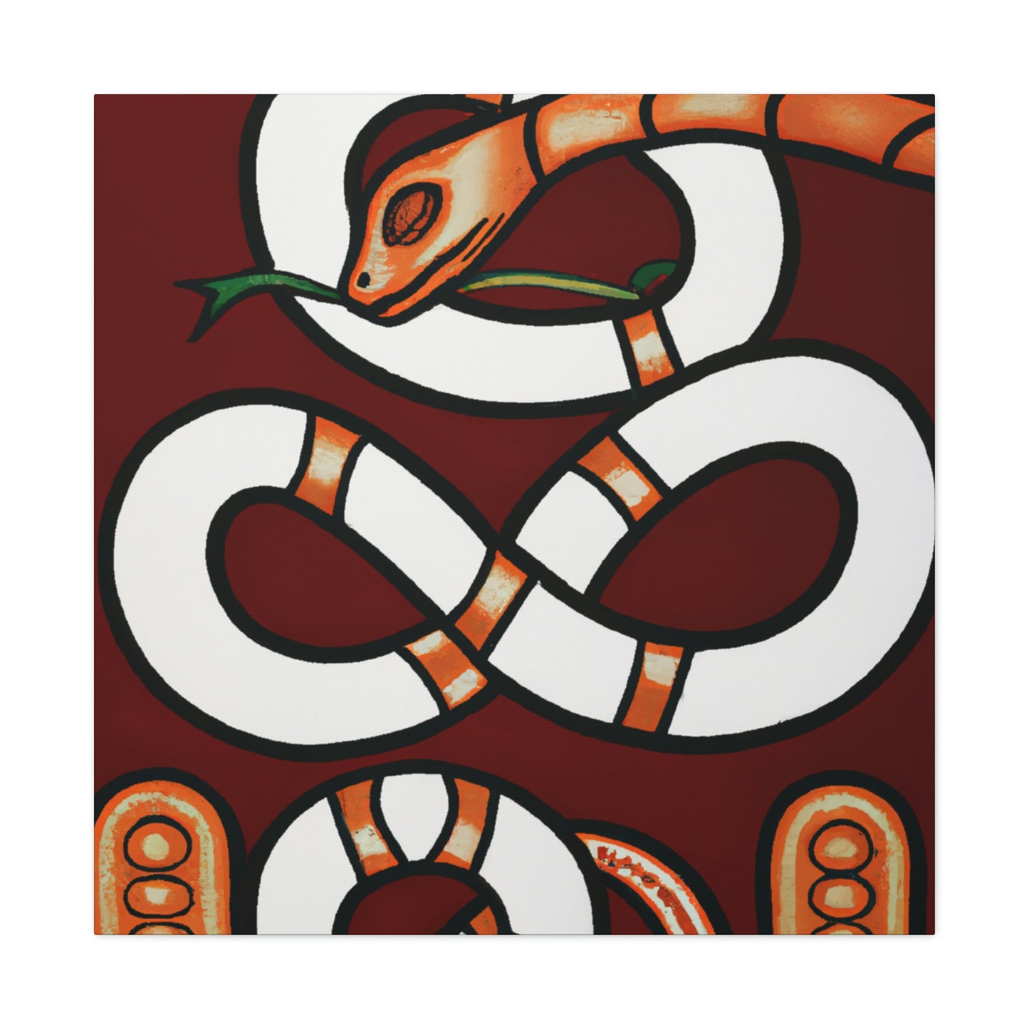 "Slithering Art Deco" - Canvas