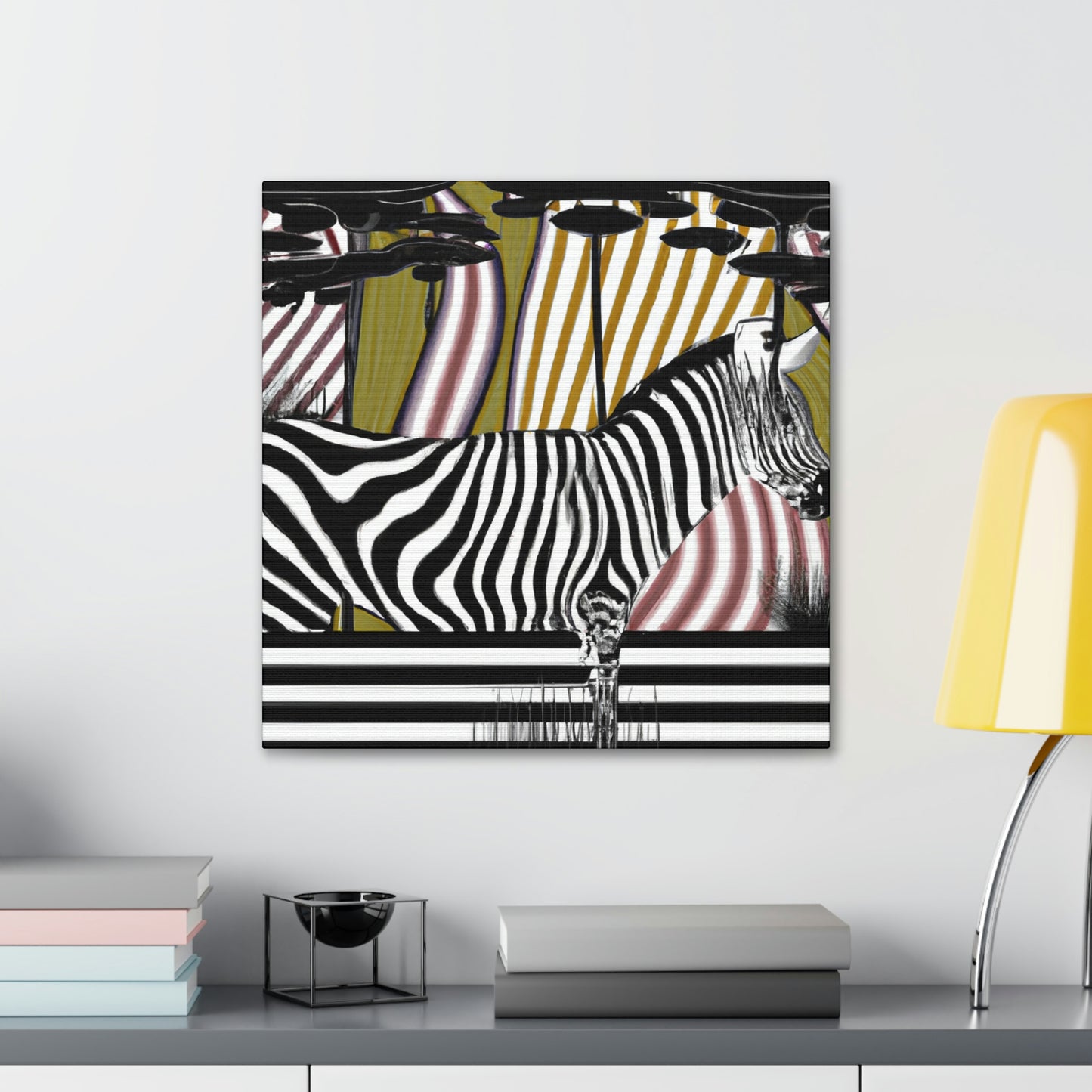 "Zebra Striped Splendor" - Canvas