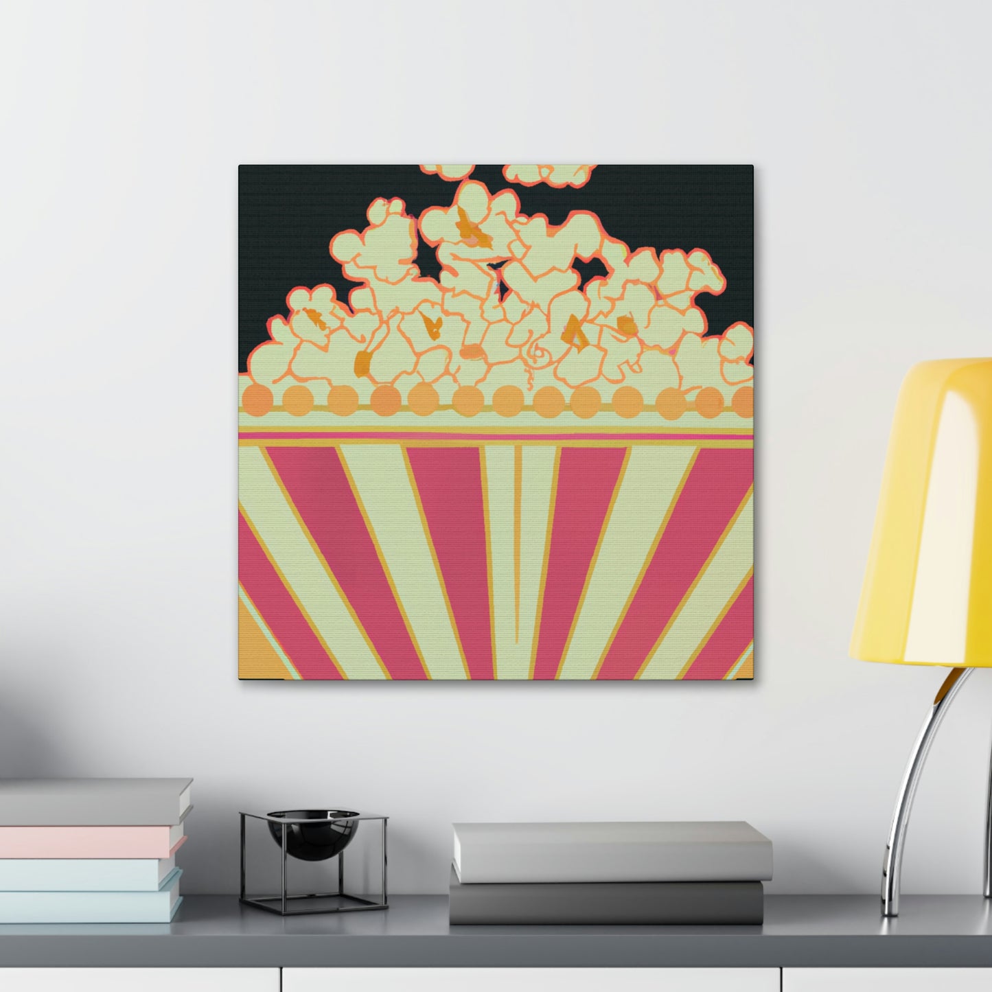 "Popcorn Palace in Flames" - Canvas