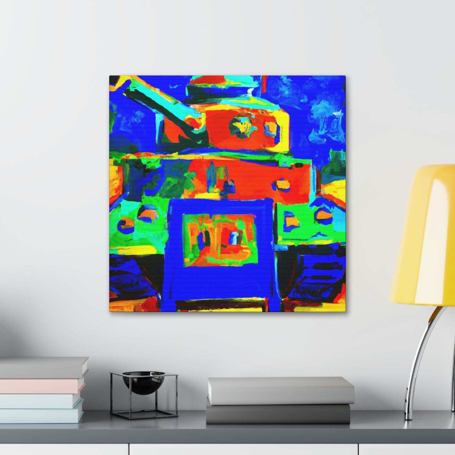 "The Tank Turret Fauve" - Canvas