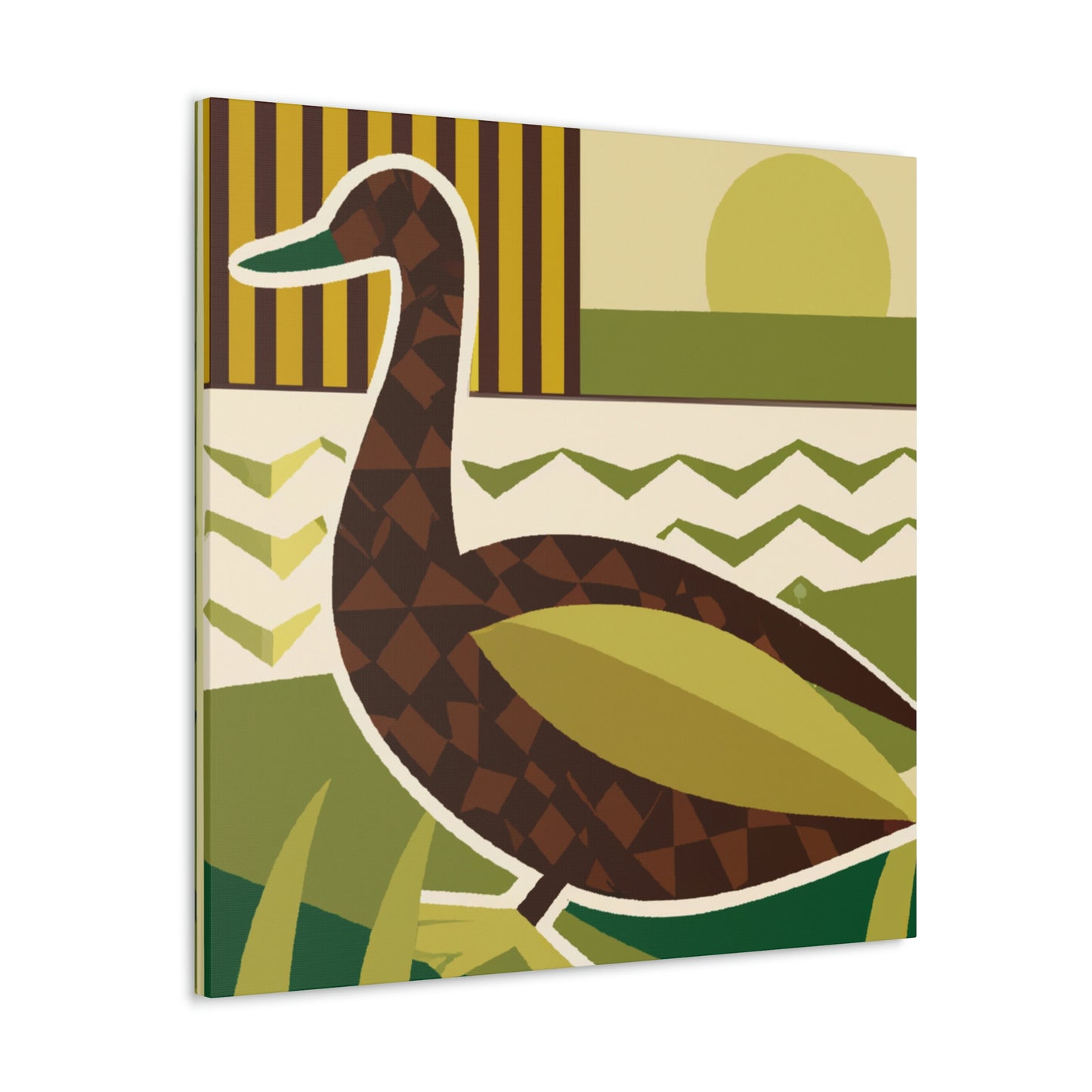 "A Quacking Art Deco" - Canvas