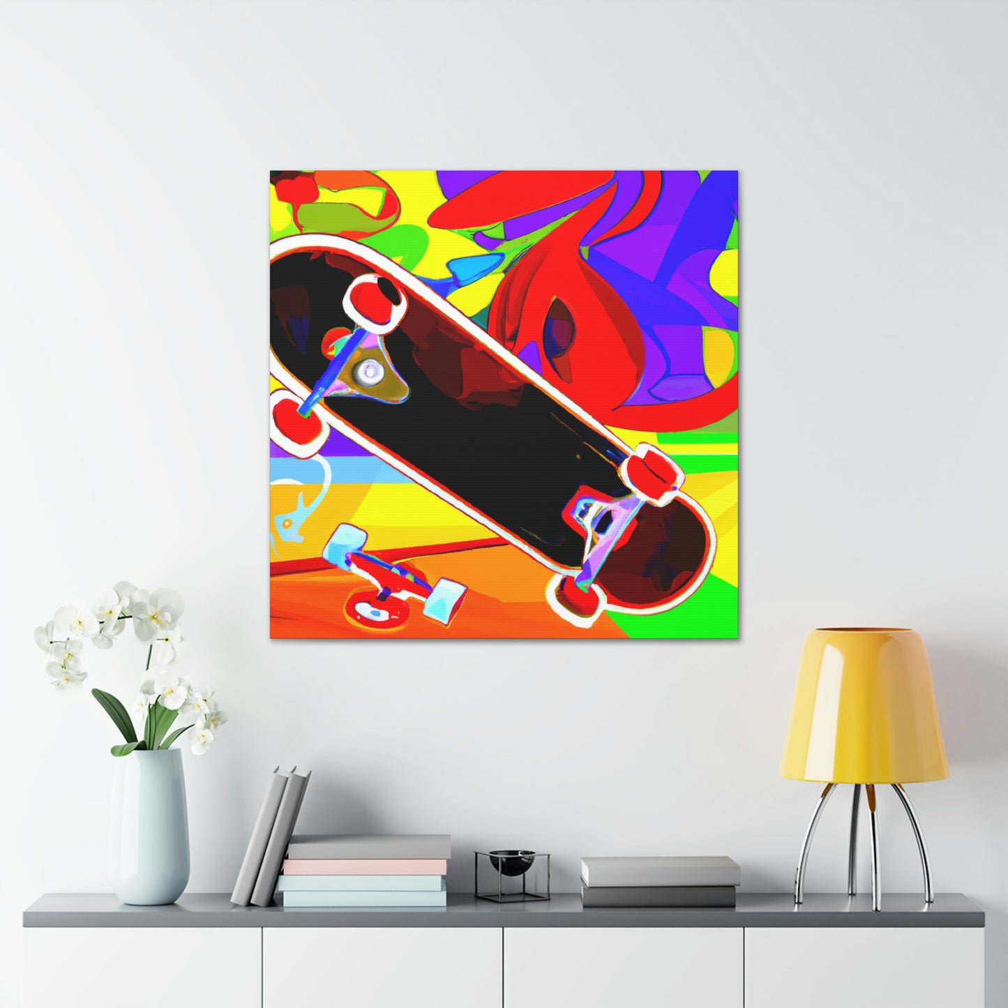 Skateboarding Expressionism - Canvas