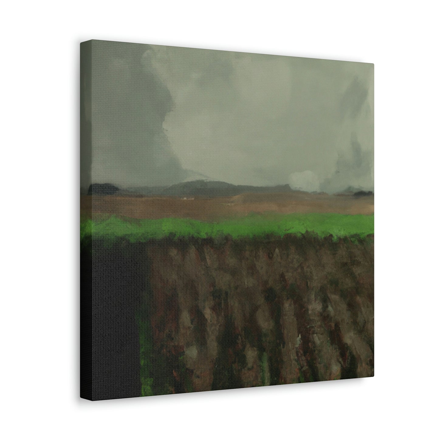 "Harvesting Corn Ablaze" - Canvas