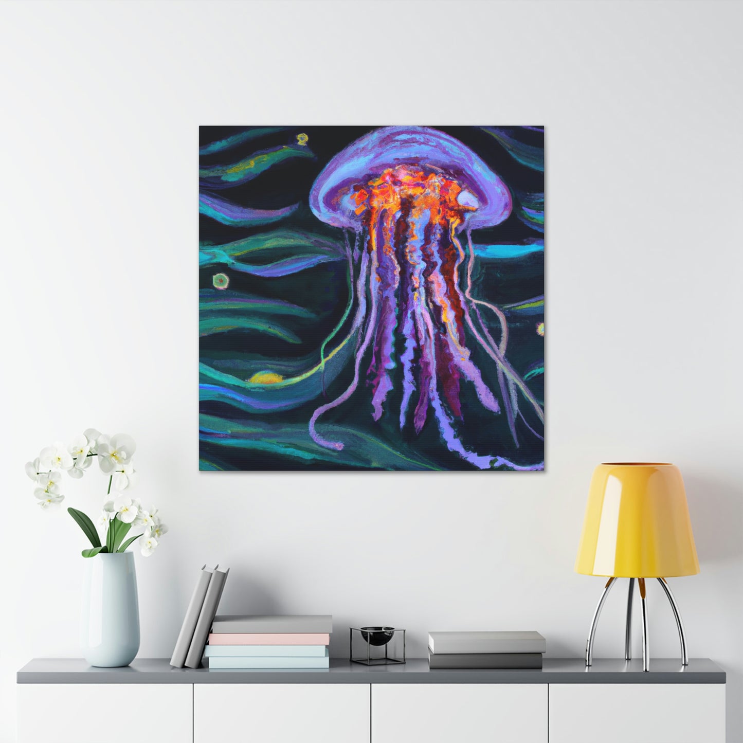 "Jellyfish Dream Streams" - Canvas