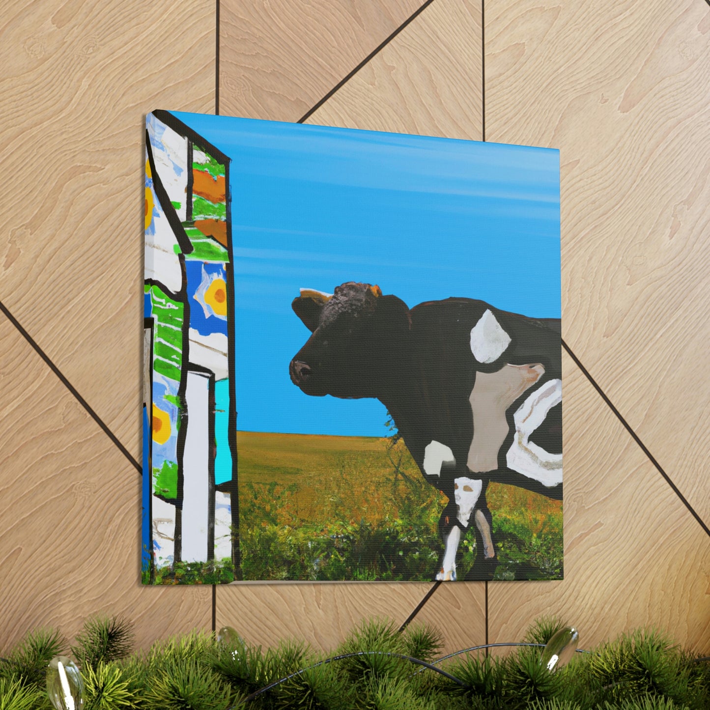 Calf in Pasturesm - Canvas