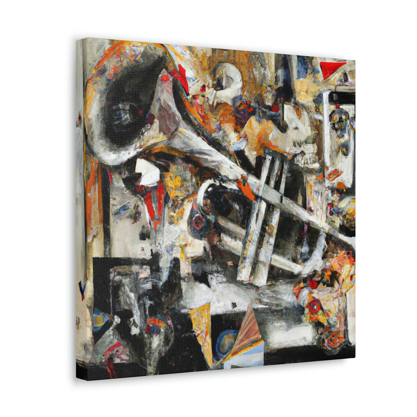 Trombone in Abstraction - Canvas