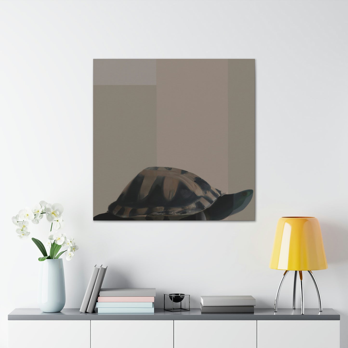 "Box Turtle Reflection" - Canvas