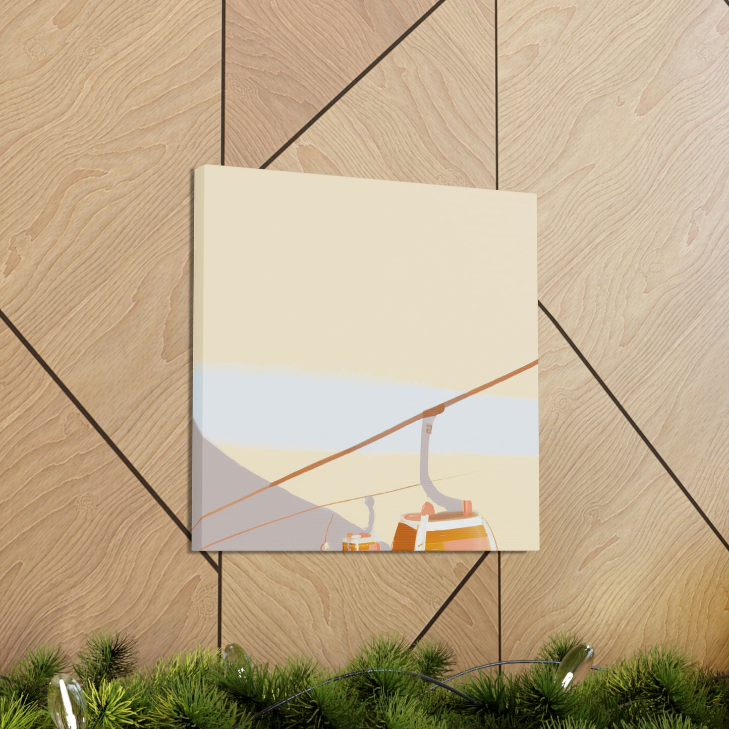 "Cable Car Minimalism" - Canvas