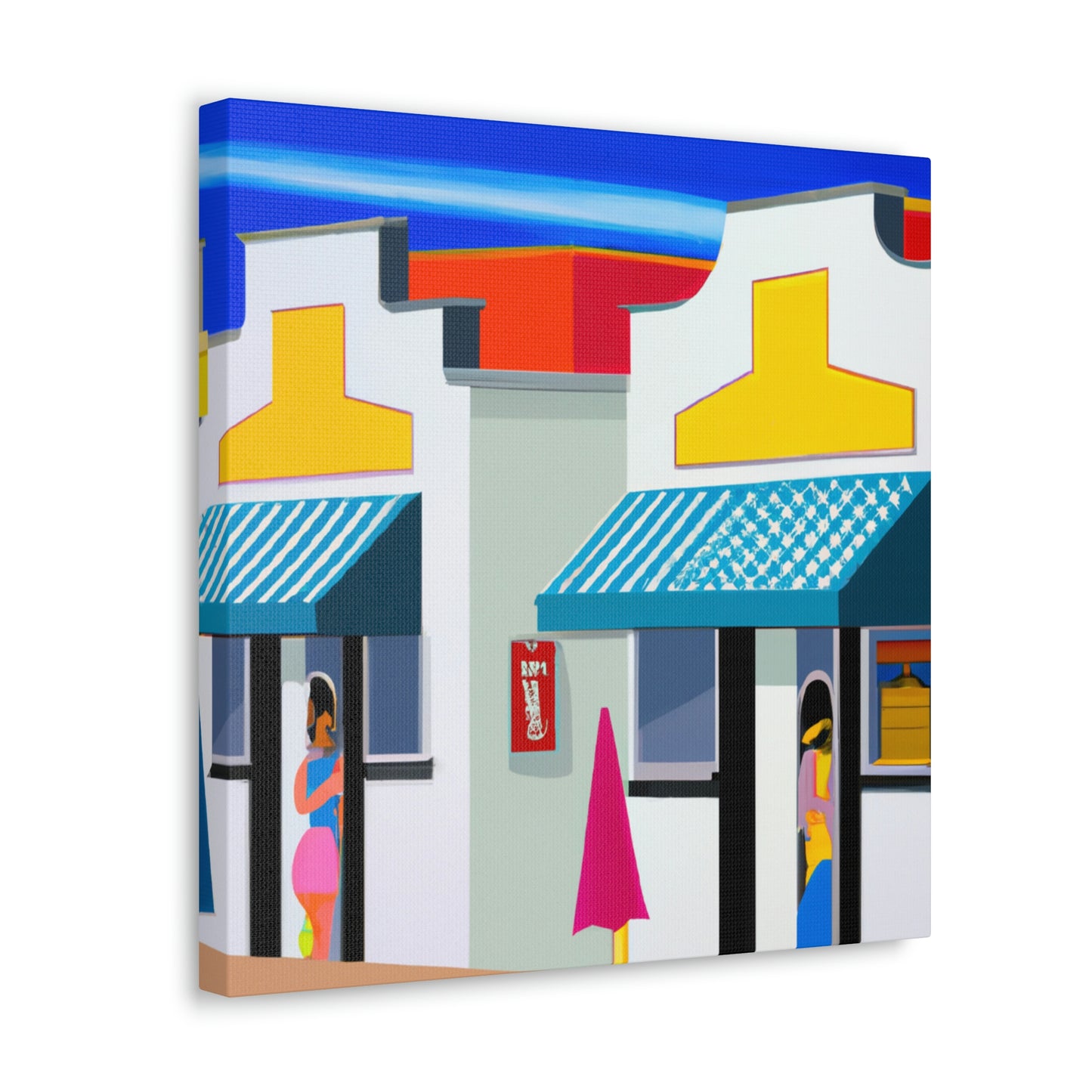 "Sparkling Beach Boutiques" - Canvas