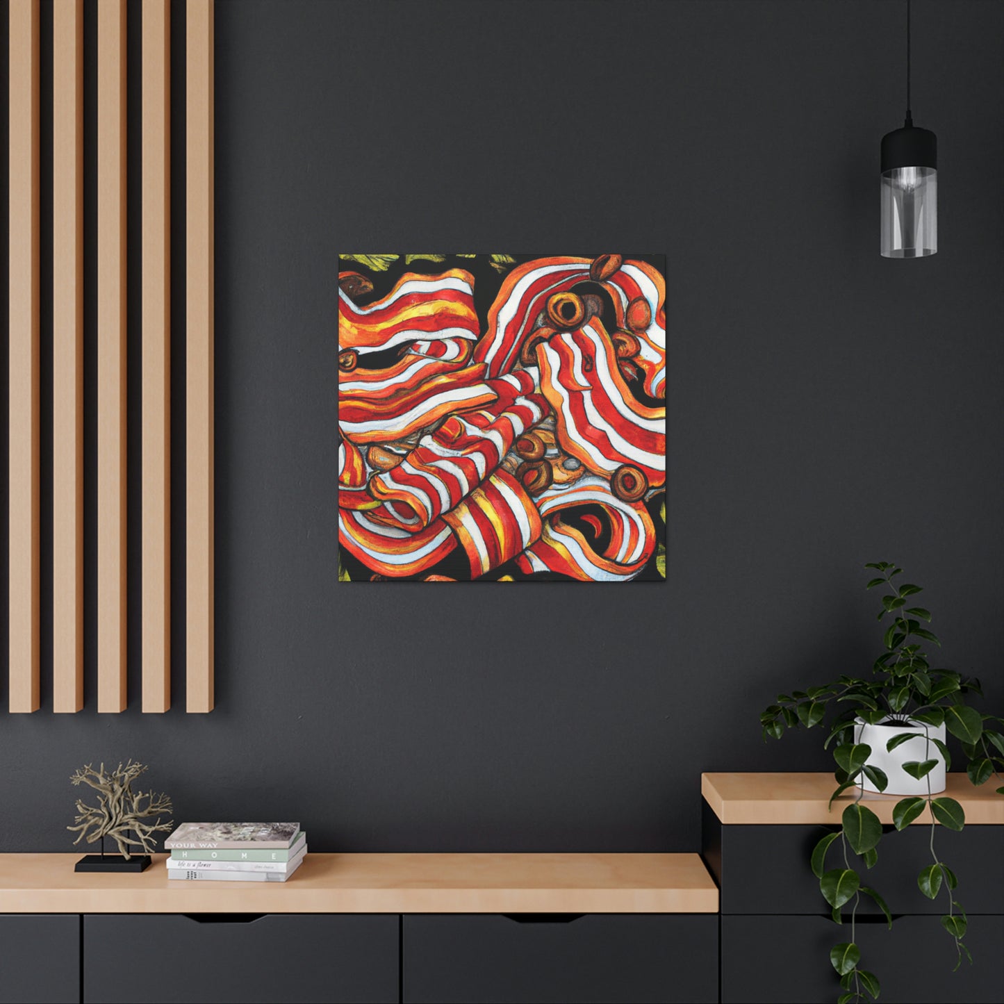 "Bacon Delight Painting" - Canvas