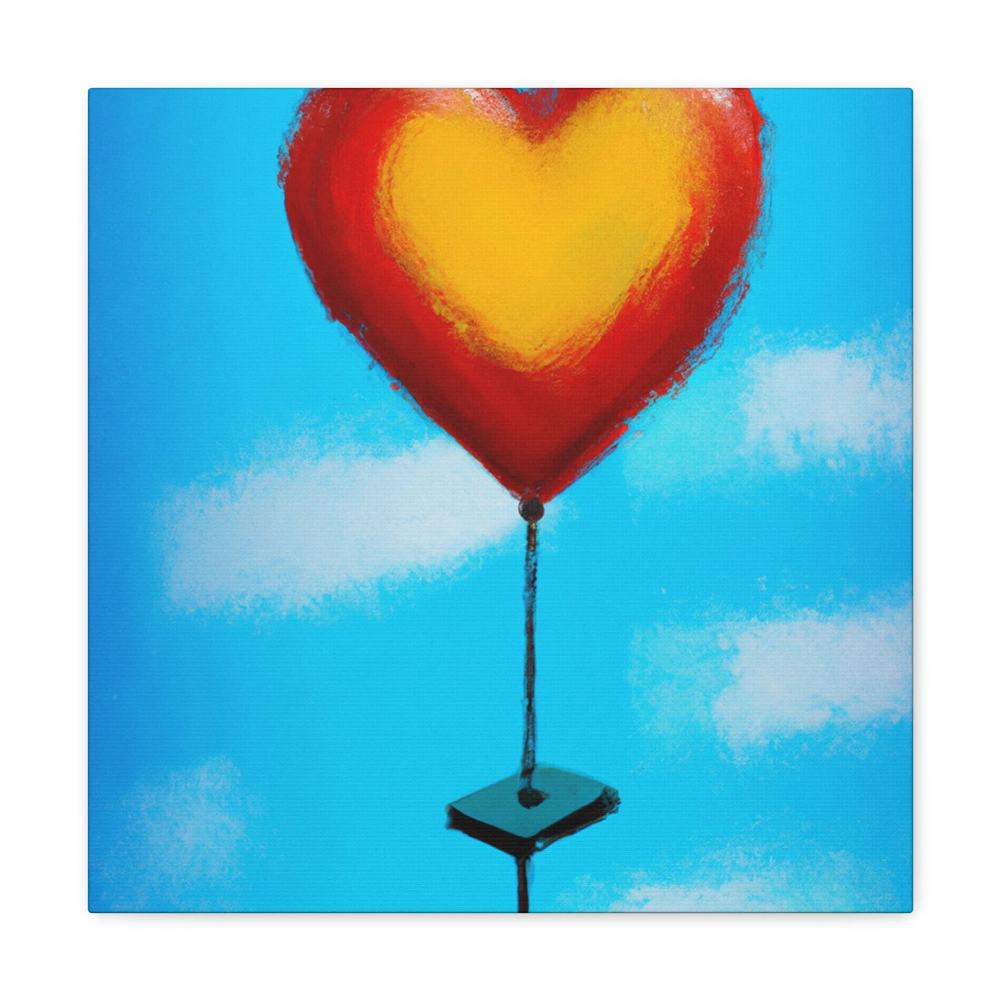 Heart Balloon Joyful Release - Canvas