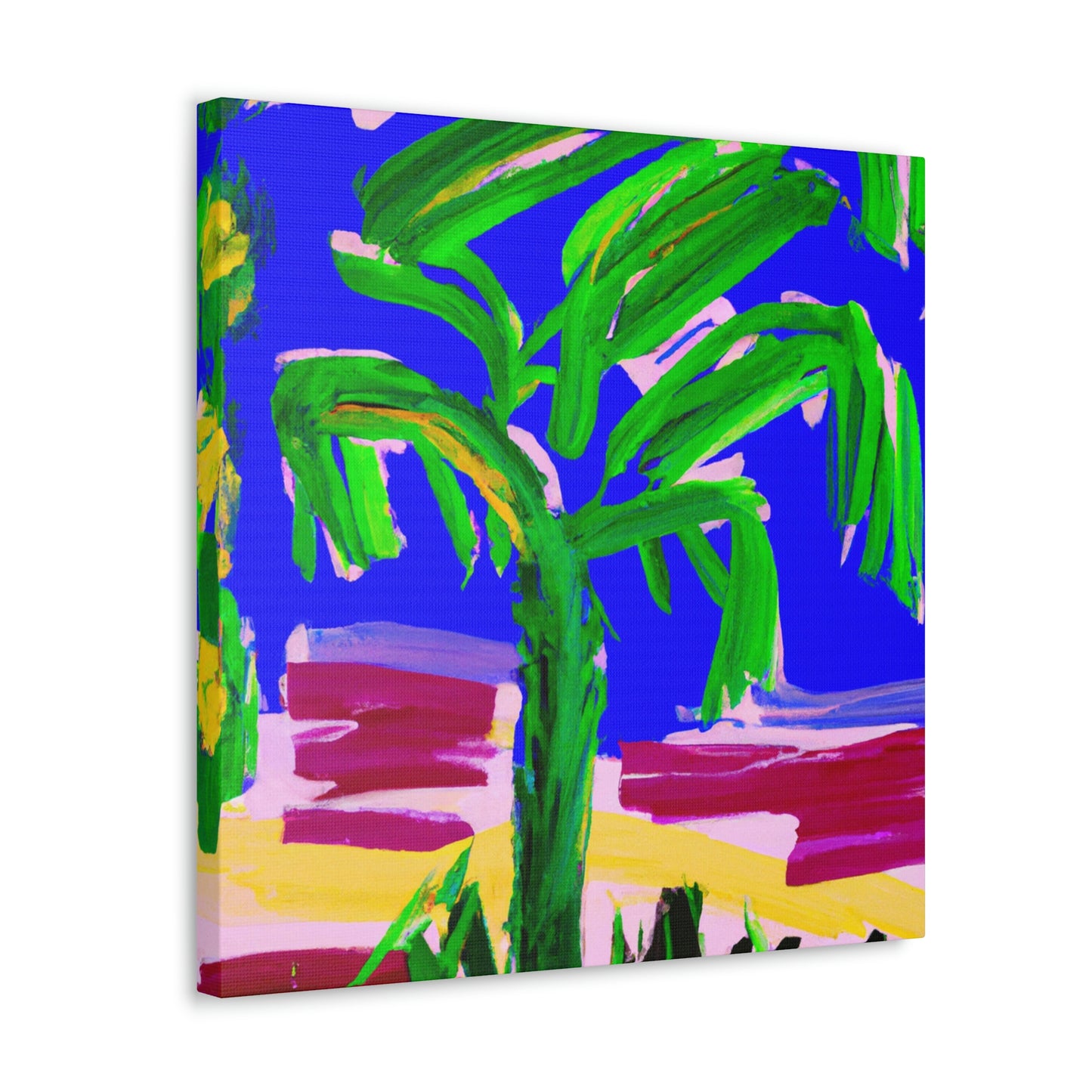 "Palm Tree Oasis Dream" - Canvas