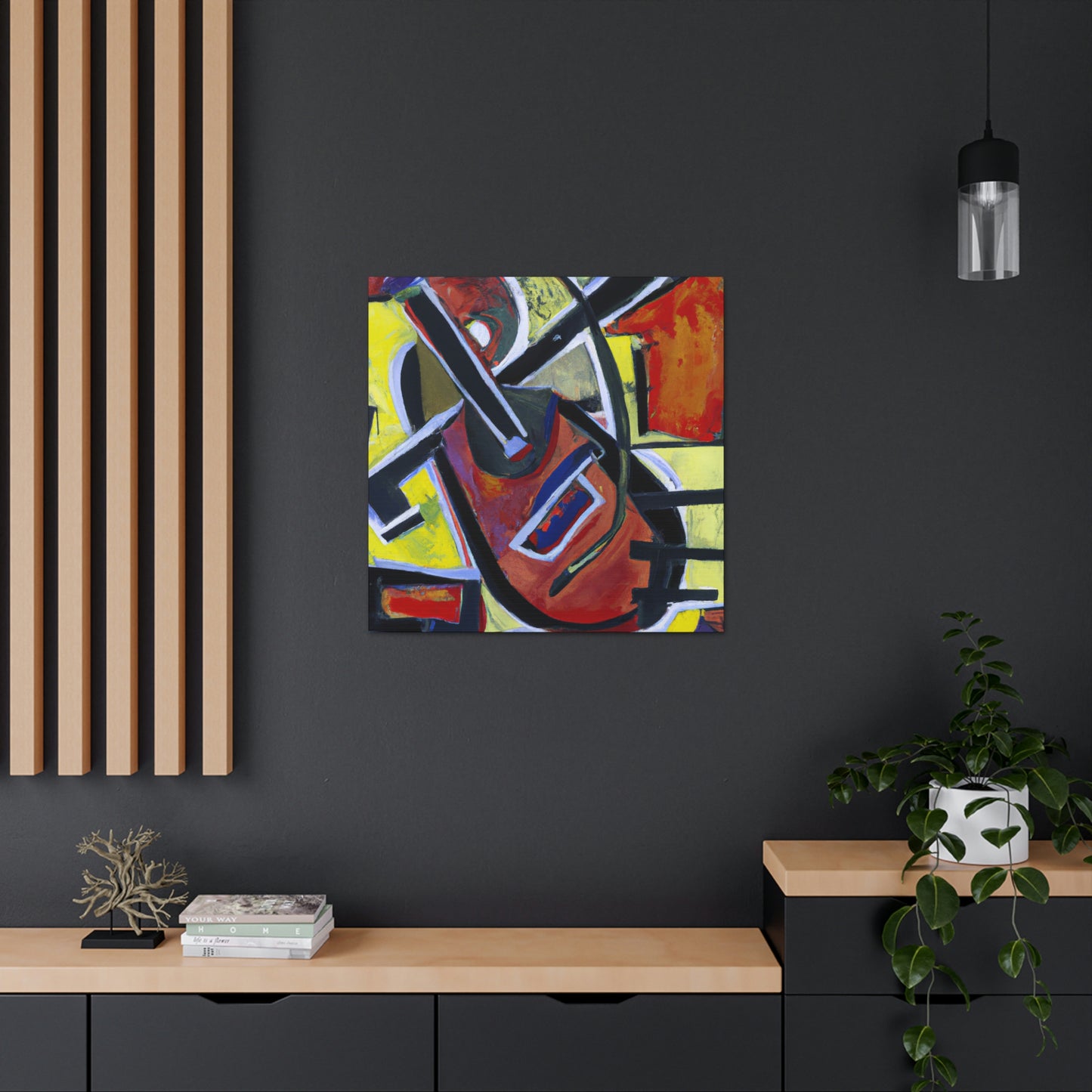 Mandolin in Expressionism - Canvas