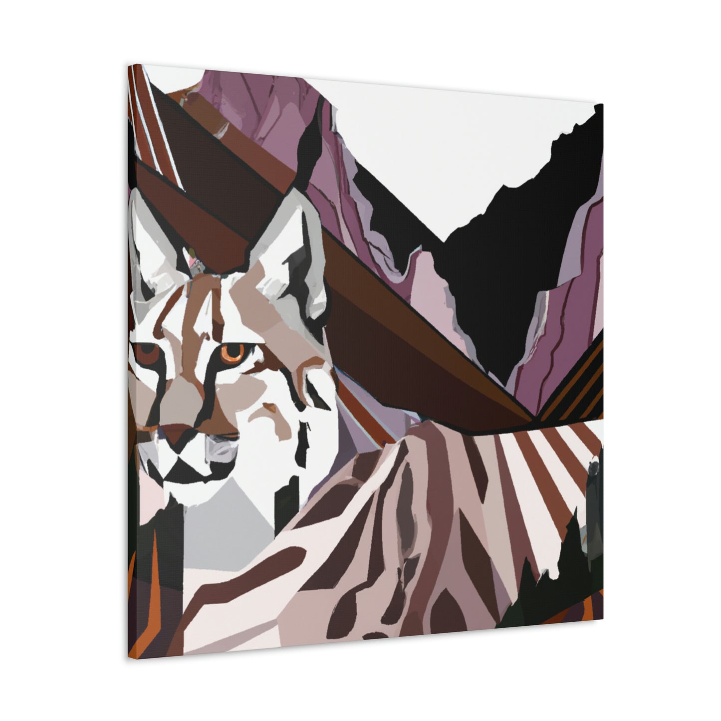 "Lynx in Art Deco" - Canvas