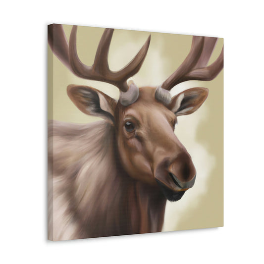 Elk in the Wild - Canvas