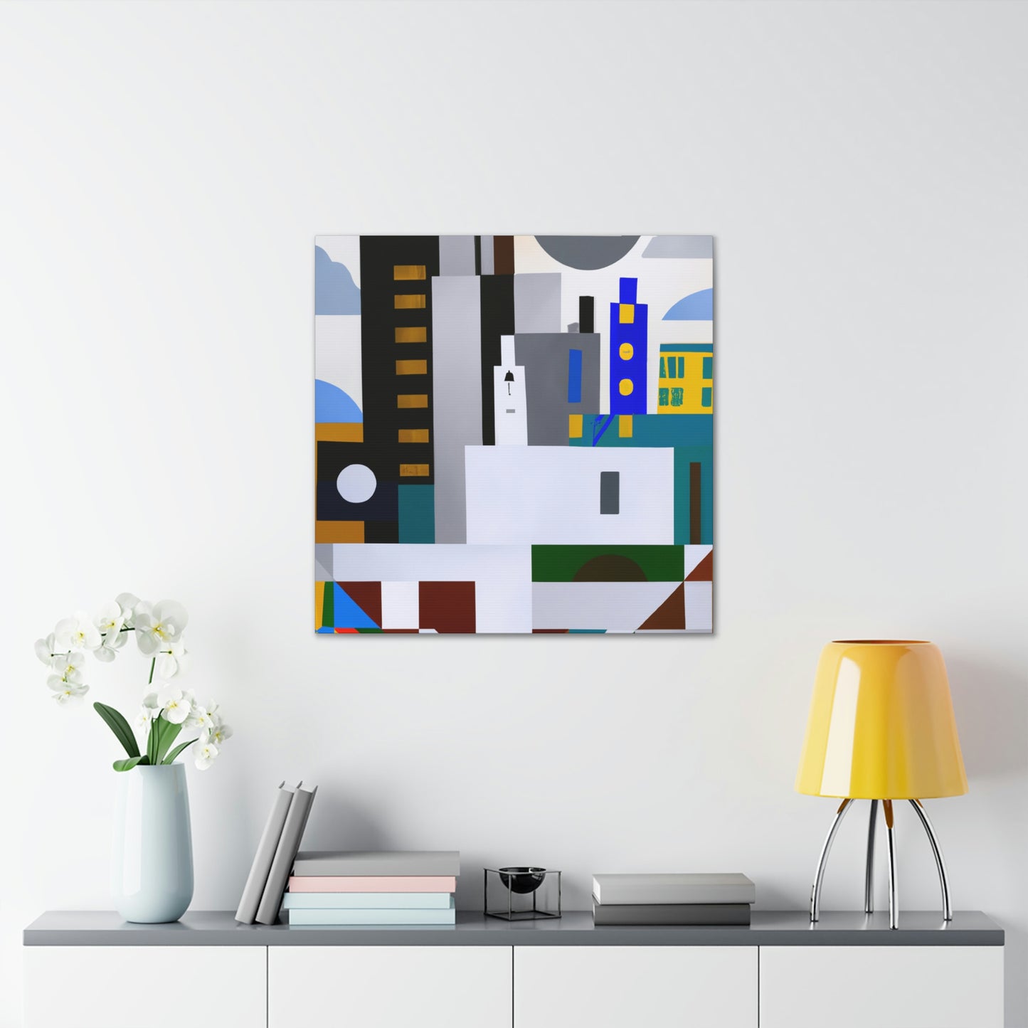 "Modernist Embrace Harmony" - Canvas