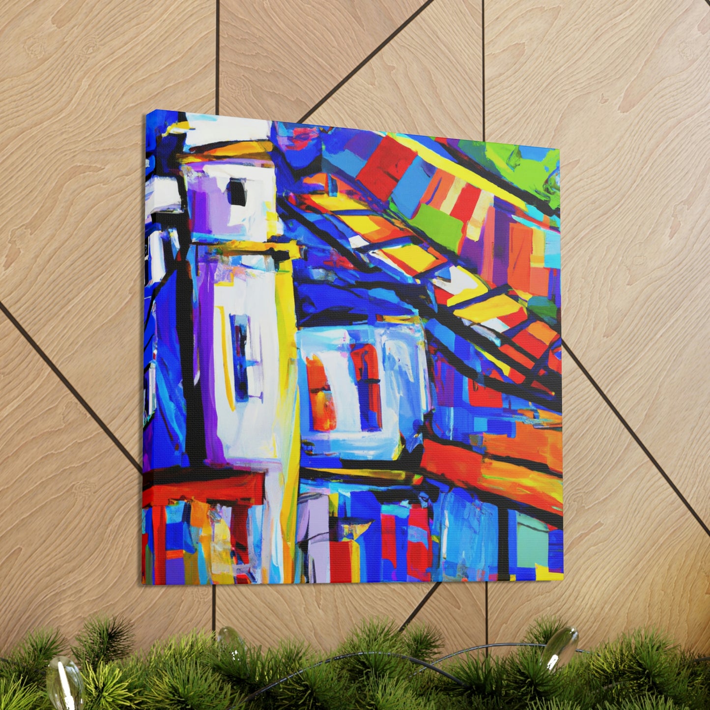 Colonial Estate Reflection - Canvas