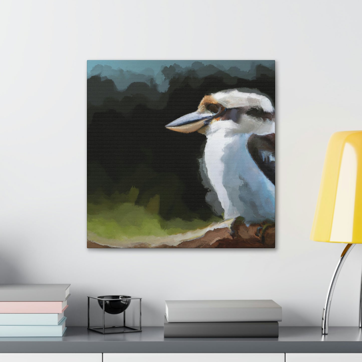 Kookaburra Chaos Paint. - Canvas