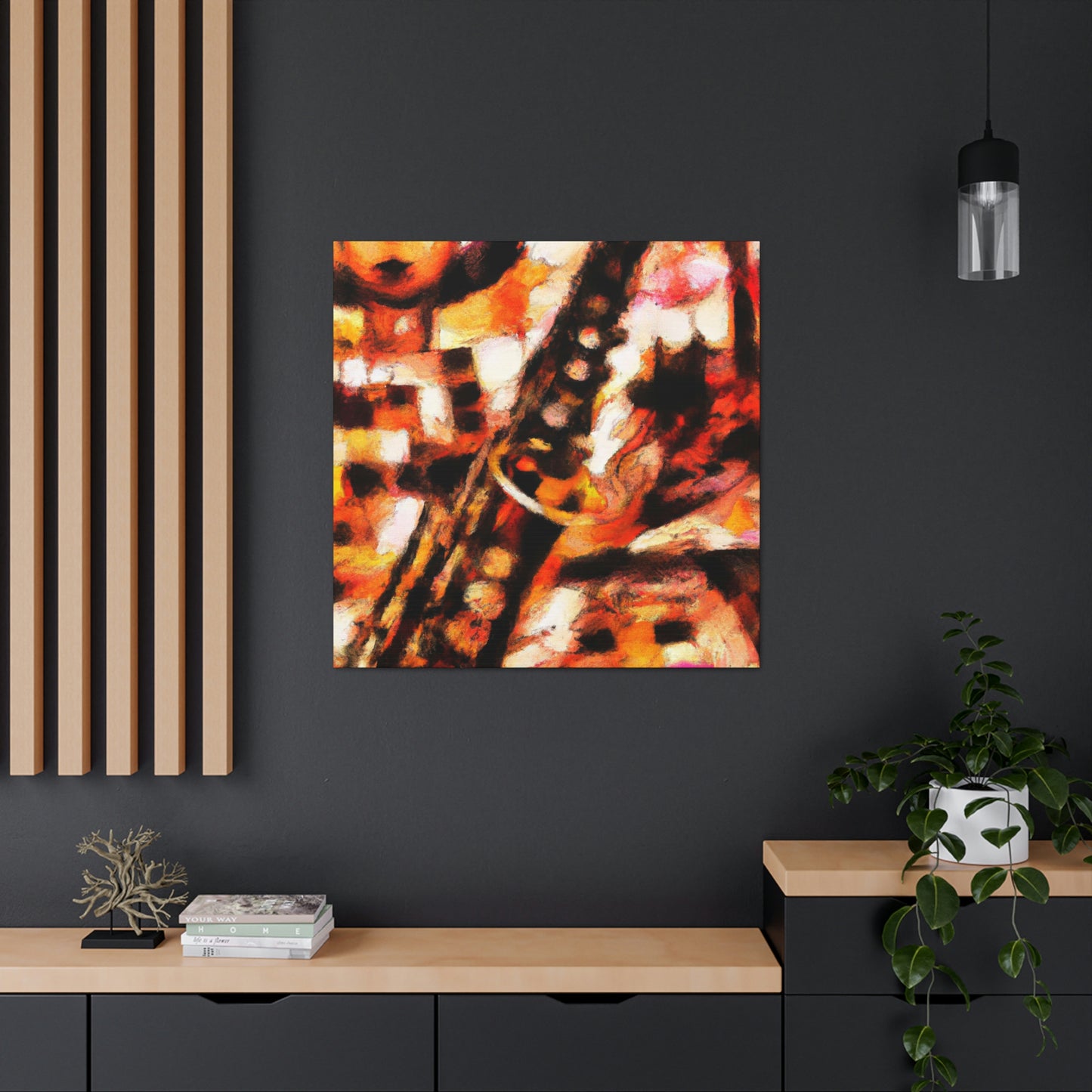 "Clarinet in Expressionism" - Canvas