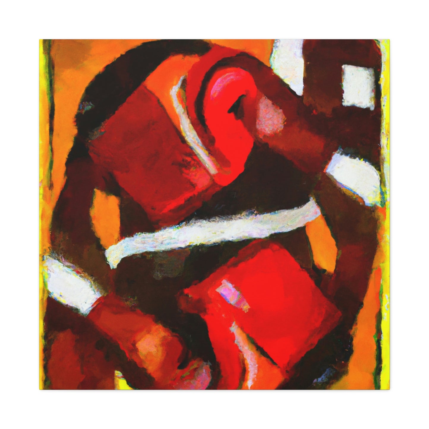 "Boxing in Abstract Form" - Canvas